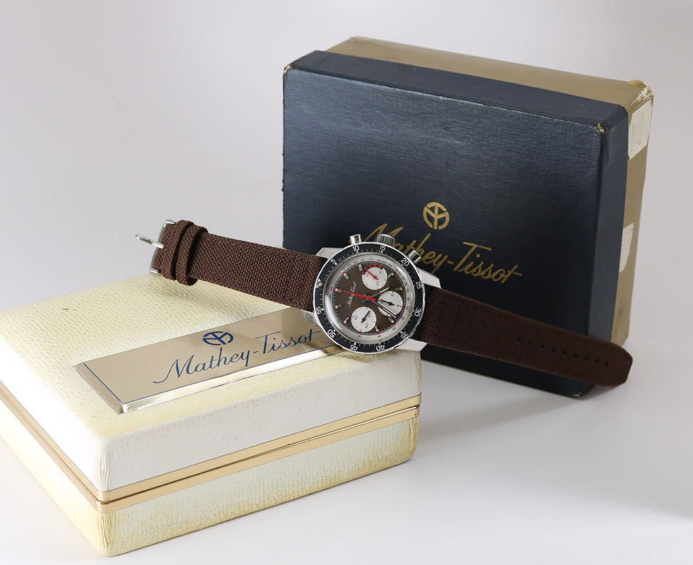'Tropical' Mathey Tissot Chronograph With Box