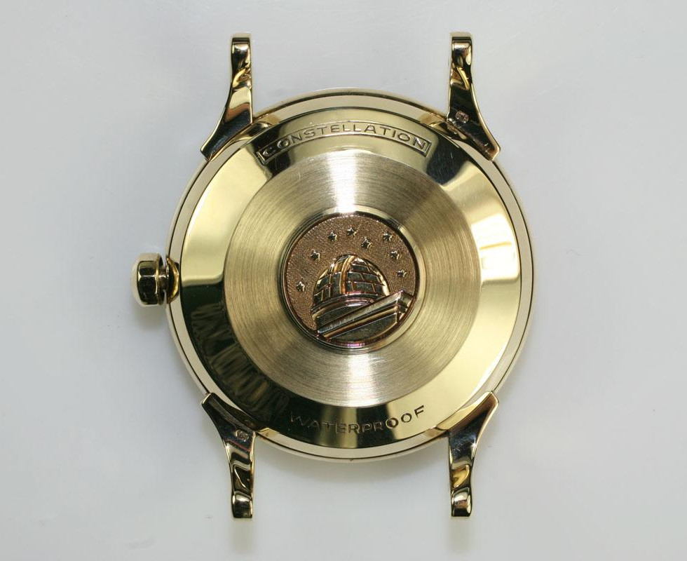 Case Back Of 1960's Gold Omega Constellation Chronometer