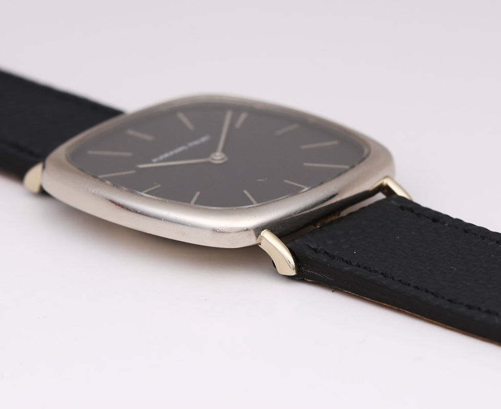 1960's Audemars Piguet White Gold Cushion Shaped Dress Watch