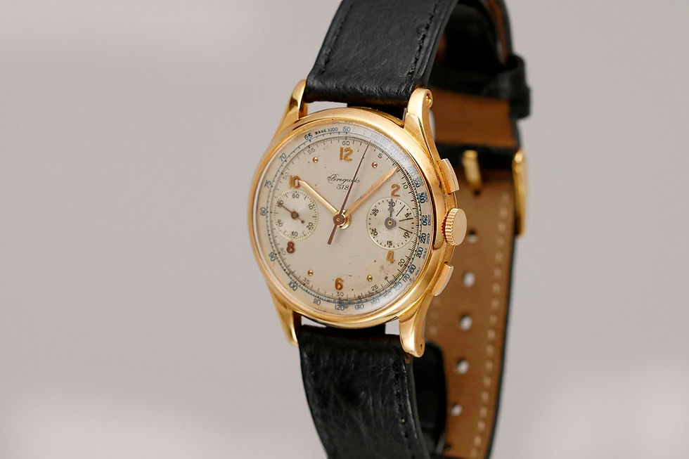 1940's Breguet Yellow Gold Chronograph