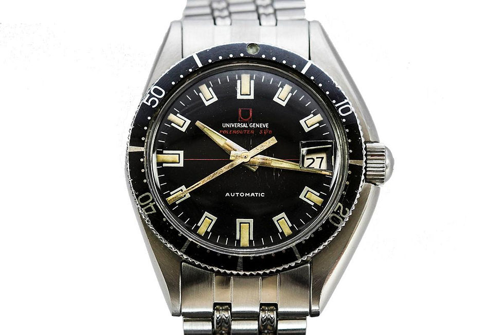 1960's Vintage Universal Geneve Polerouter Sub Wrist Watch Ref. 869116/02