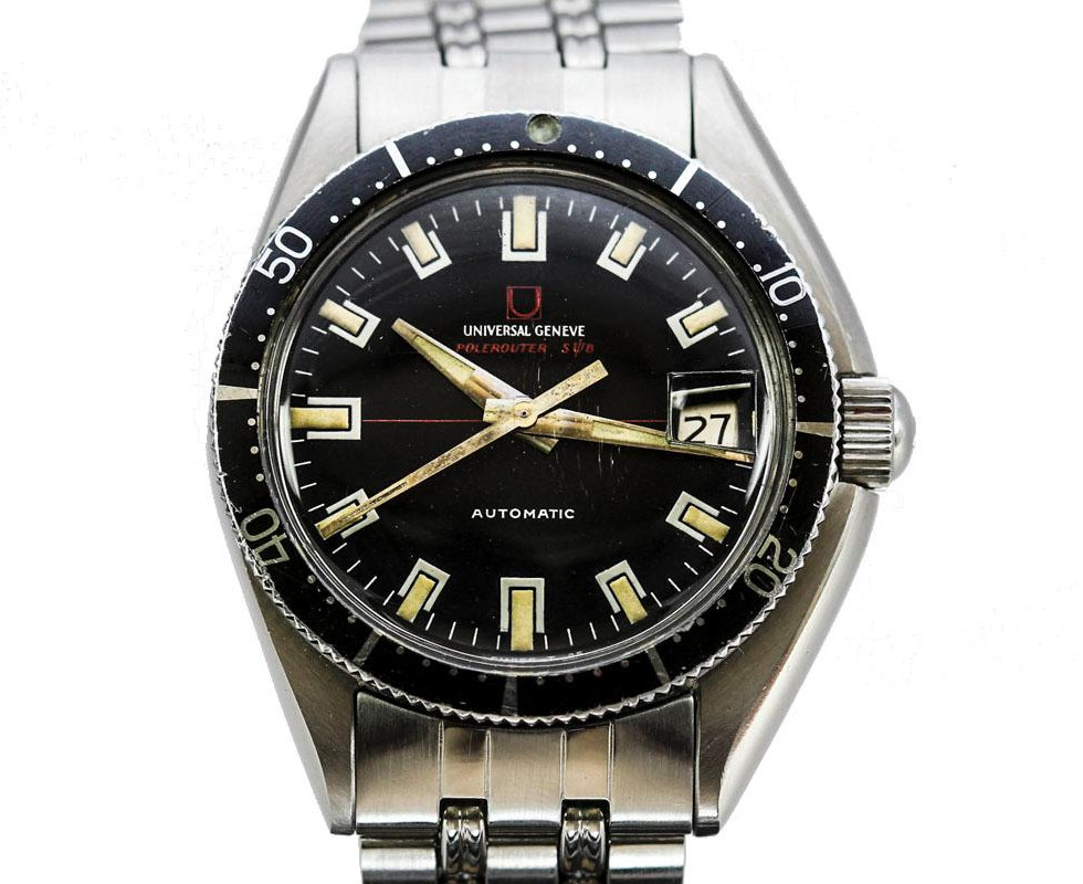 1960's Vintage Universal Geneve Polerouter Sub Wrist Watch Ref. 869116/02