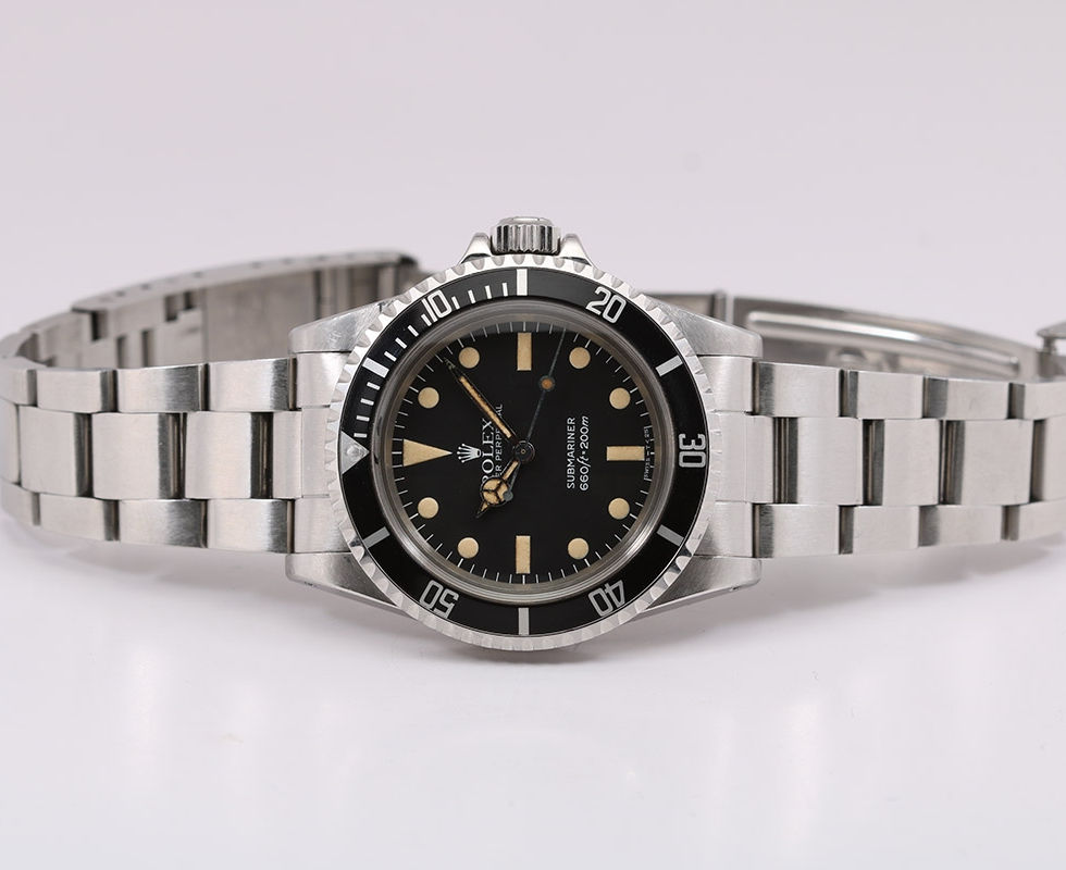 1982 Rolex Submariner Stainless Steel Wrist Watch Ref. 5513