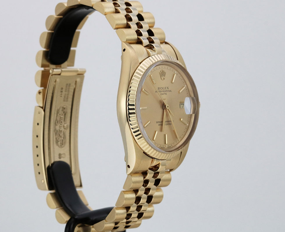 1987 Rolex 14kt Yellow Gold Date Ref. 15037