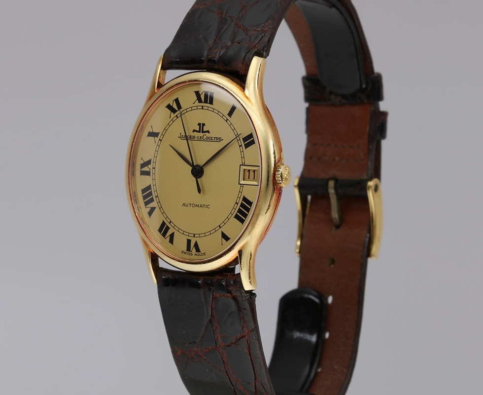 1980's Jaeger LeCoultre Ultrathin Oval Gold Watch Ref. 5002.21