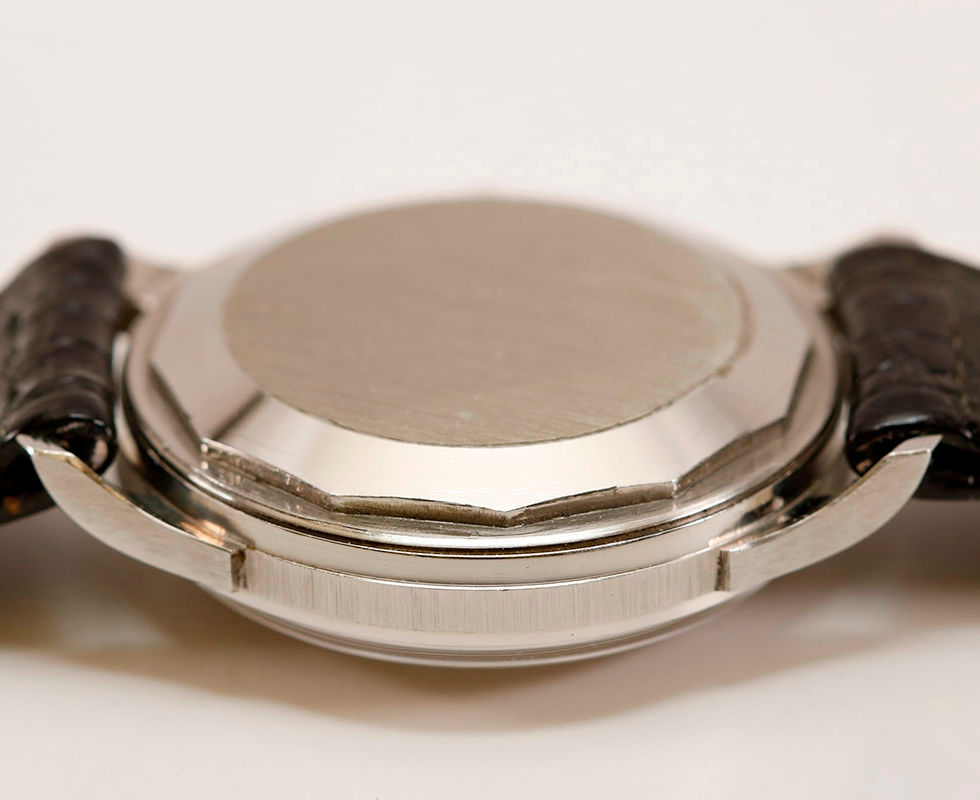 Side Of Gubelin Stainless Steel 1960's NOS Dress Watch