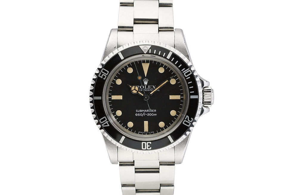 1982 Rolex Submariner Stainless Steel Wrist Watch Ref. 5513