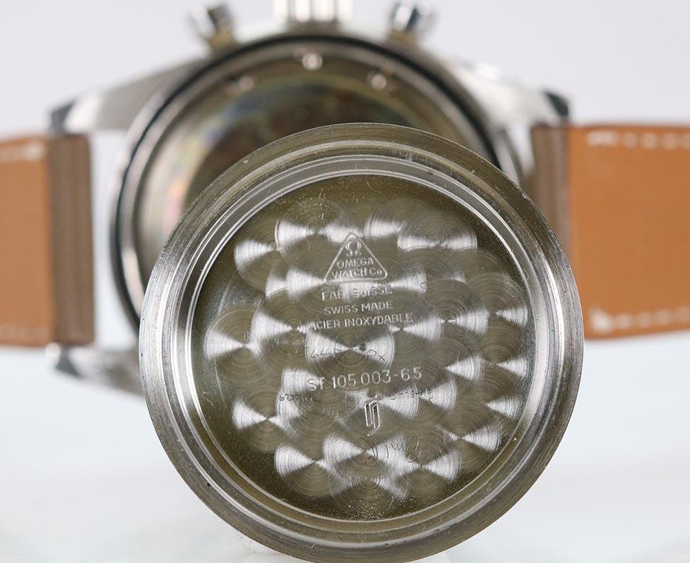 Inner Case Back Of 1965 Omega 'Ed White' Speedmaster Ref. ST 105 003-65