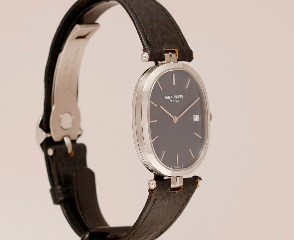 1980's Patek Philippe Ellipse Stainless Steel Ref. 3930