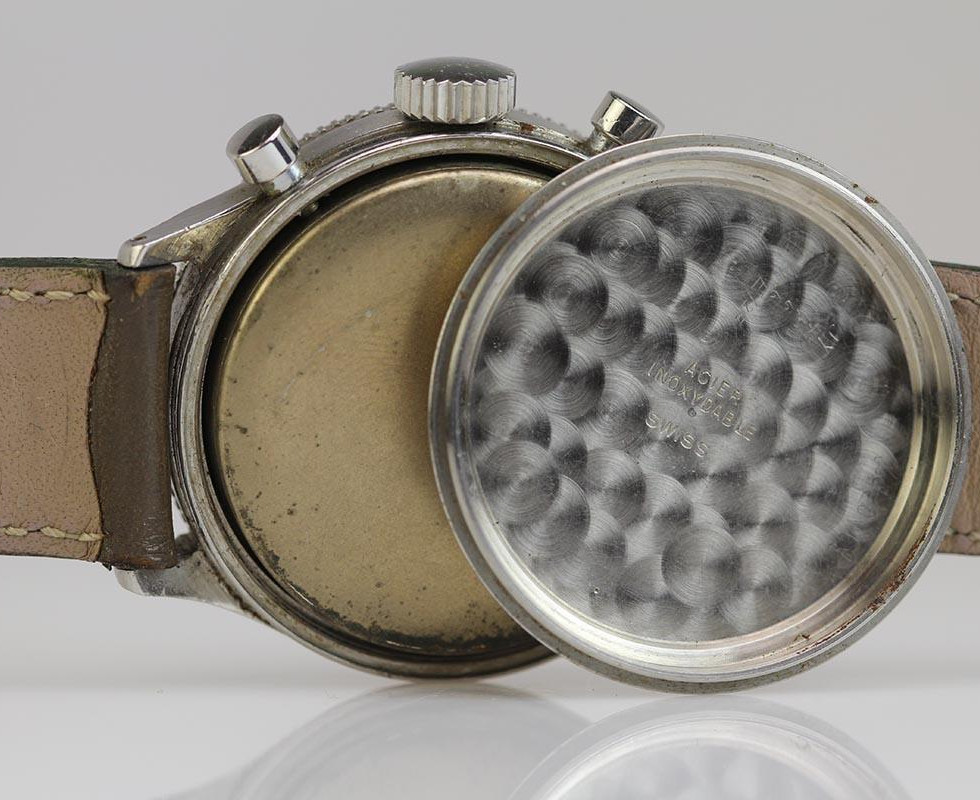 Inner Case Of 1950's Mathey Tissot Type 20 Military Chronograph