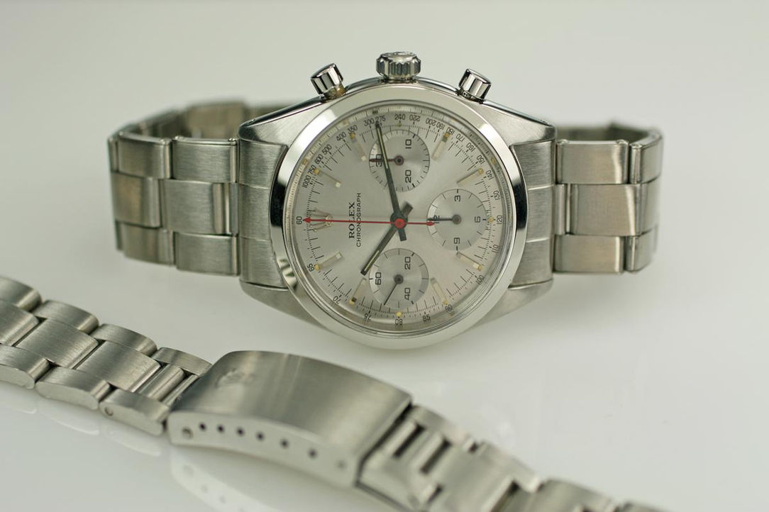 1963 Rolex Chronograph Ref. 6238 watch worn by George Lazenby as James Bond in the 1969 film On Her Majestys Secret Service