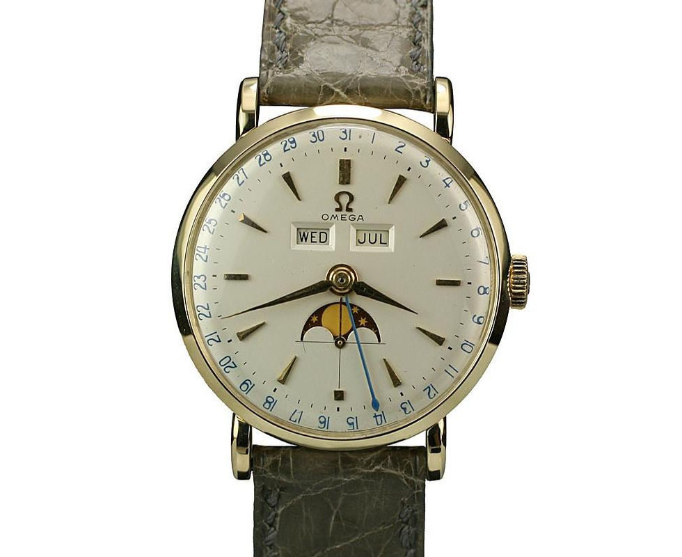 Omega 14K Gold Triple Date Moon-Phase Ref. 2473