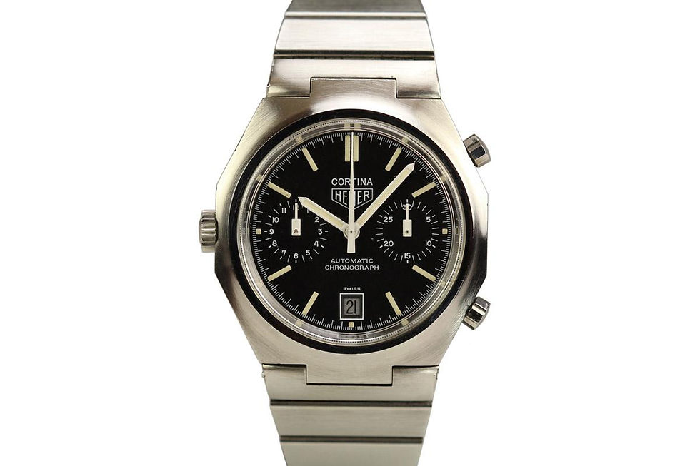 Heuer Cortina Chronograph Wrist Watch