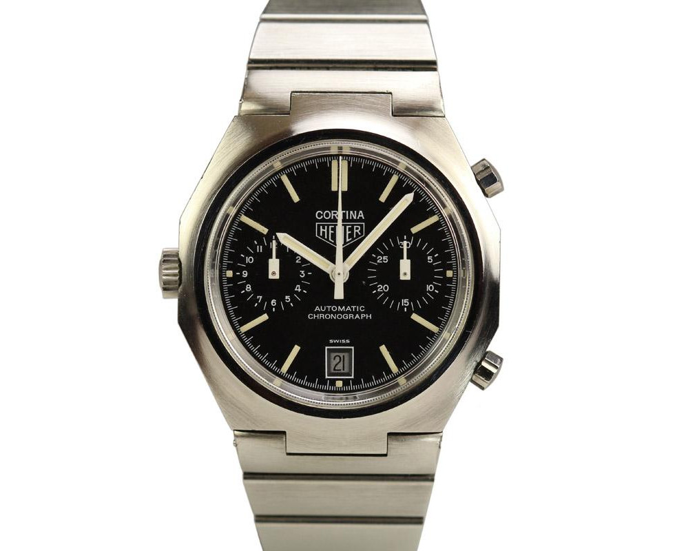 Heuer Cortina Chronograph Wrist Watch