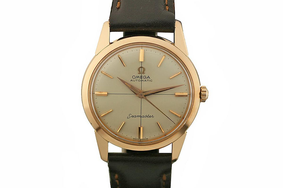 1950's Omega Seamaster Automatic reference 14704-1SC with a 18k rose gold case
