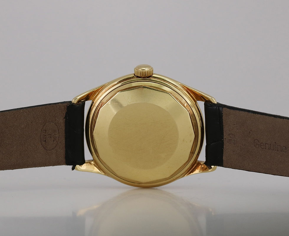 Case Back of 1950's Gold Double signed Vacheron & Constantin Dress Watch for Turler