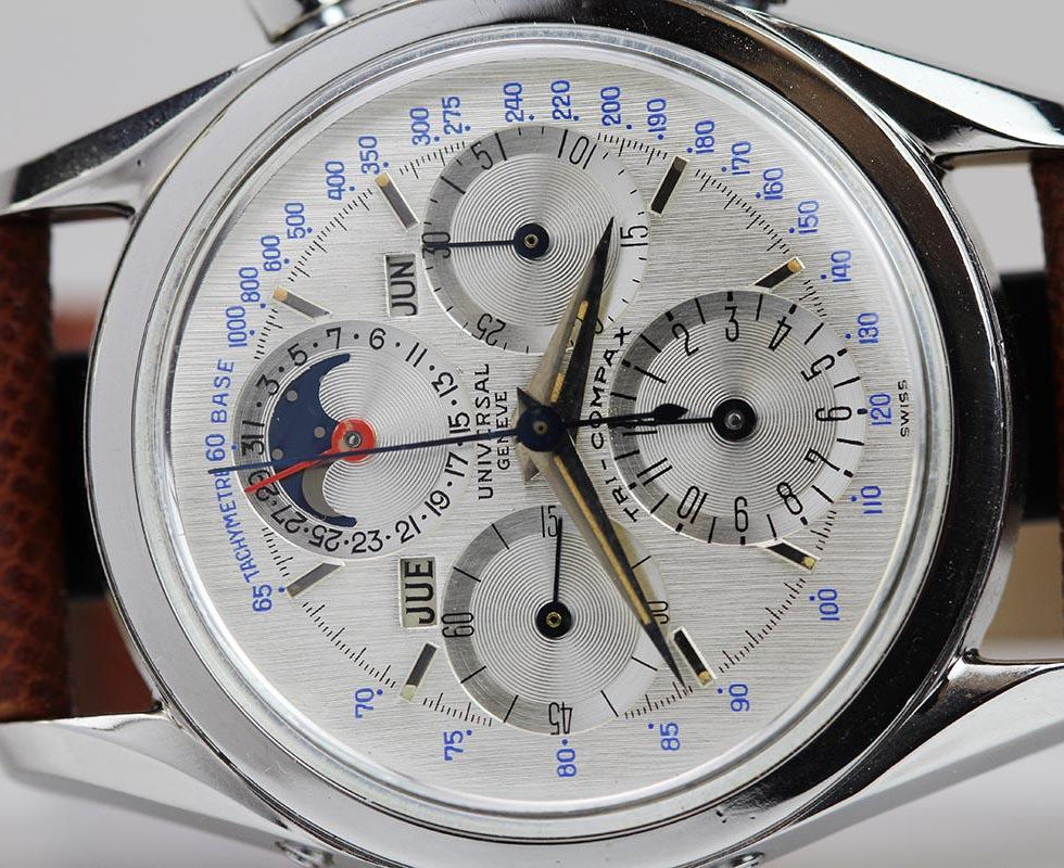 Dial Of 1962 Universal Geneve Tri-Compax Ref. 222100-2