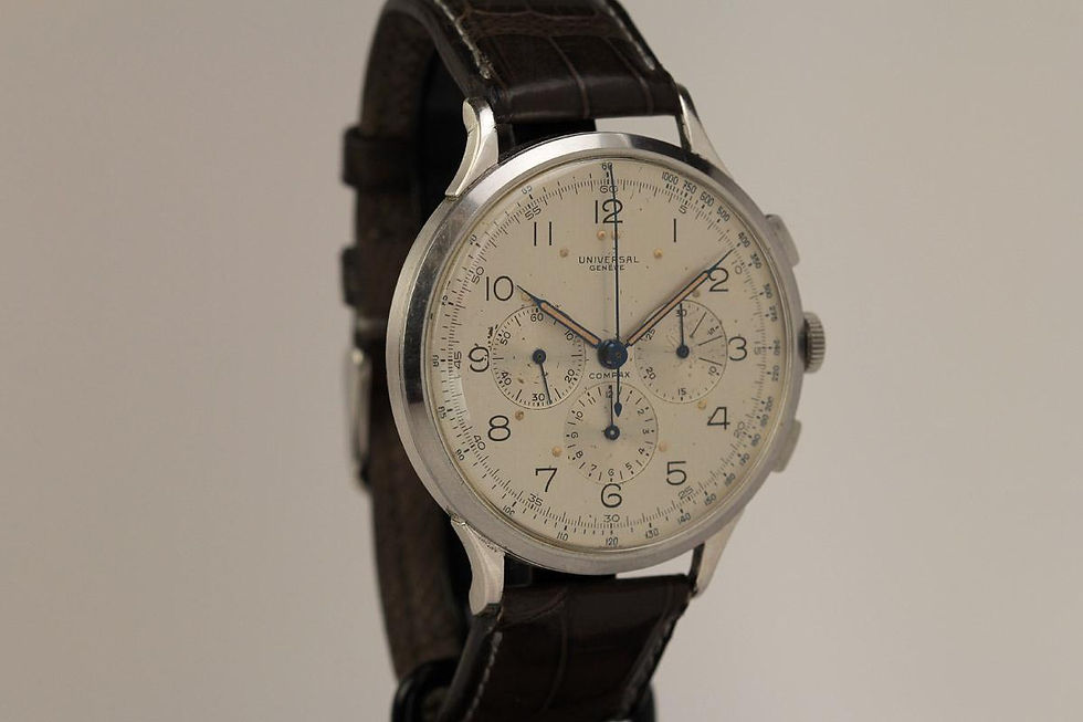 1940's Stainless Steel Universal Geneve Oversized Chronograph Ref. 22430
