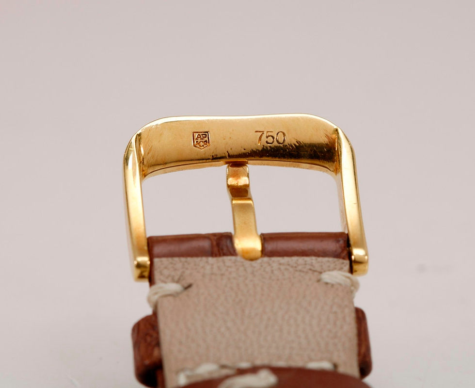 Buckle Of 1990's Audemars Piguet Yellow Gold Huitieme Wrist Watch