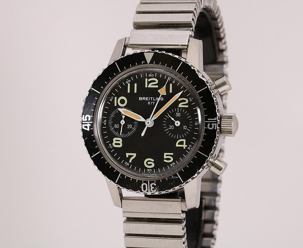 1970's Breitling Stainless Steel Chronograph Ref. 817