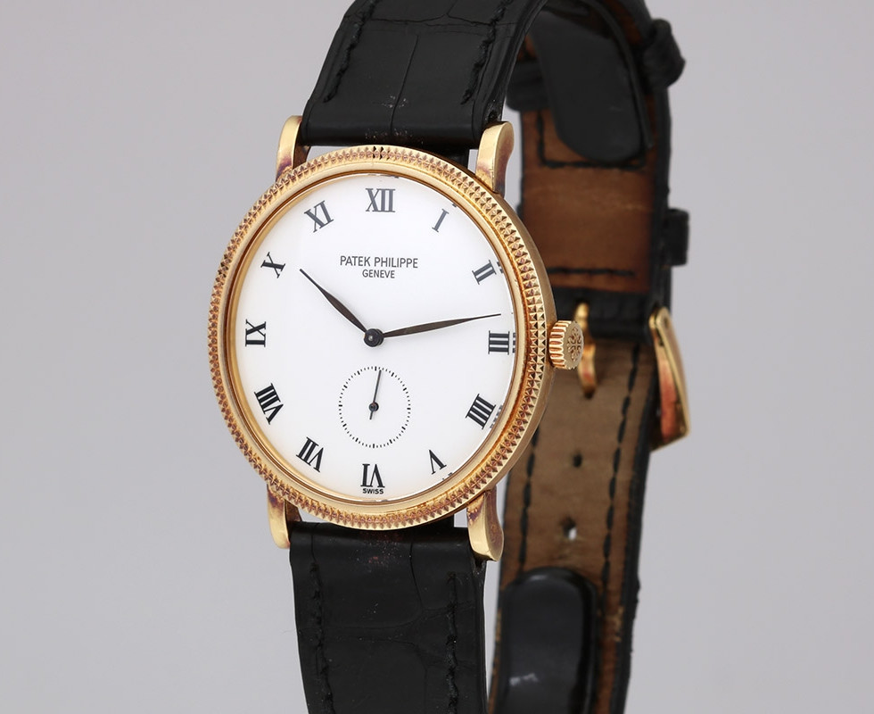 2005 Patek Philippe Calatrava 18K Yellow Gold Wrist Watch Ref. 3919J