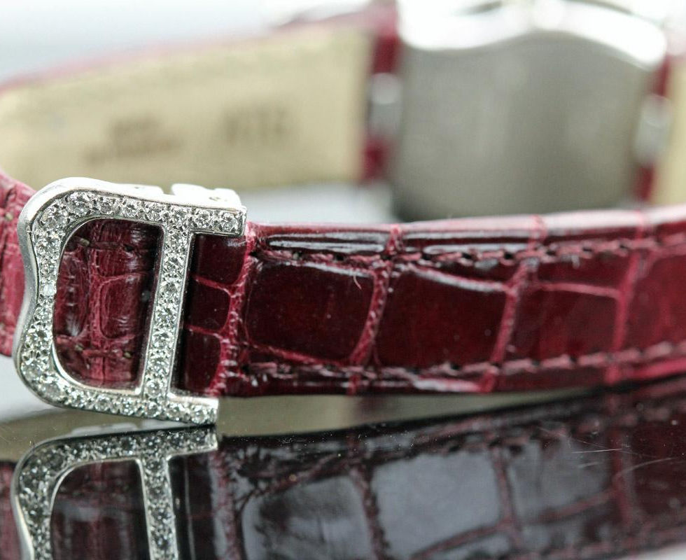 Cartier White Gold Diamond Crash Buckle