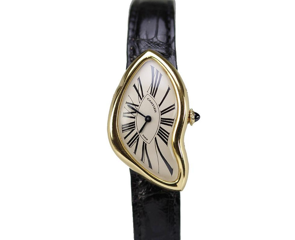 1991 Cartier Crash 18K Yellow Gold Wrist Watch