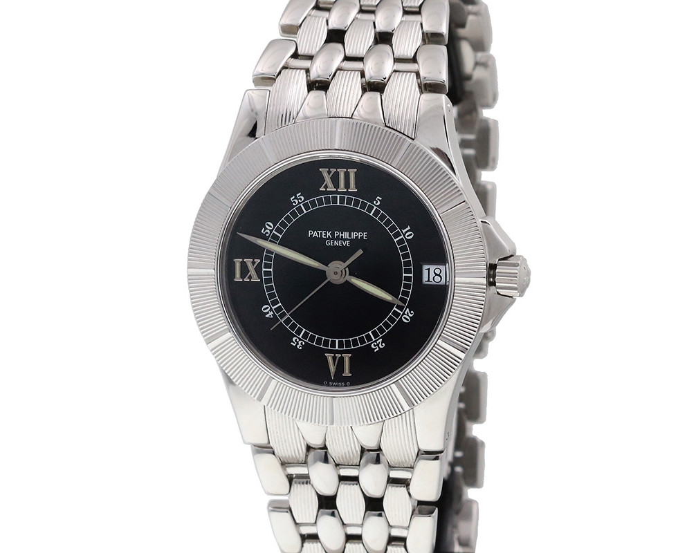 Patek Philippe Stainless Steel Neptune Wrist Watch On Bracelet Ref. 5080/1A