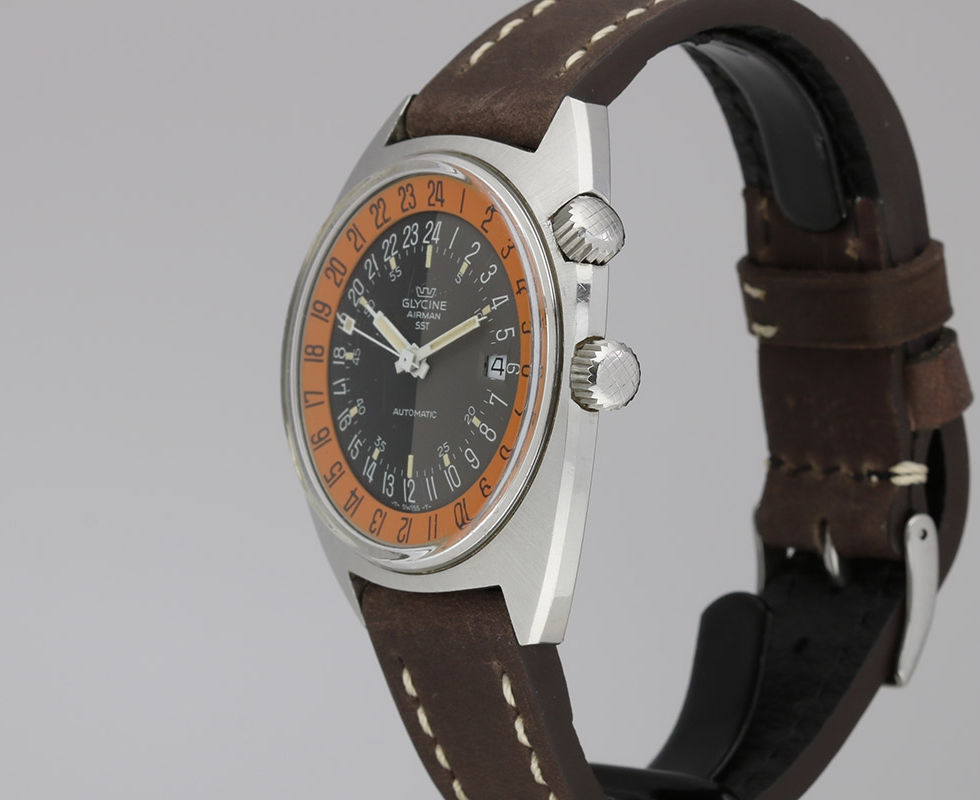 1970's Glycine Airman SST aka 'Pumpkin' Ref. 323.1219