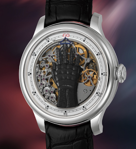 FFC Prototype in platinum, also known as the “Hand,” made for Francis Ford Coppola, sold for CHF 10,755,000. Photo credit @ Phillips