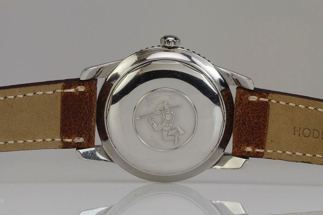 Case Back Of 1950's Longines Nautilus Diver Watch Ref. 6921-3