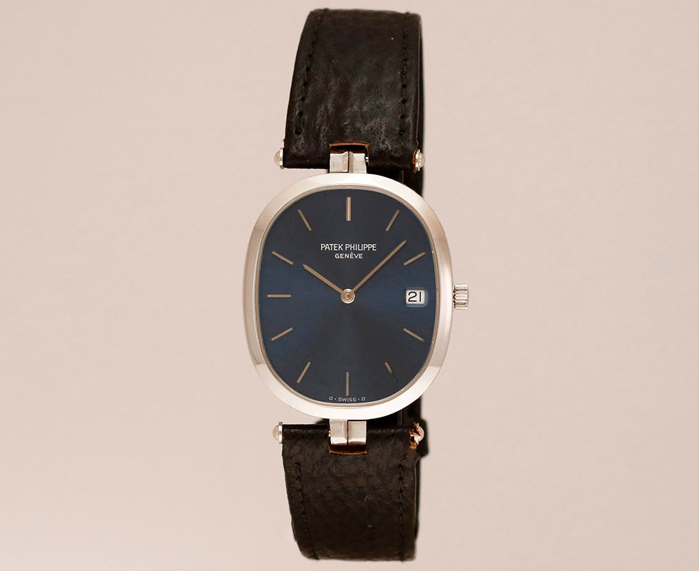 1980's Patek Philippe Ellipse Stainless Steel Ref. 3930