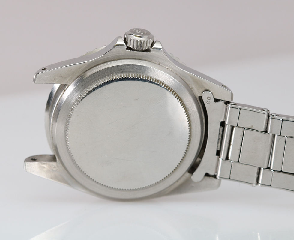 Back Of 1964 Rare Rolex Submariner 5513 Explorer Dial