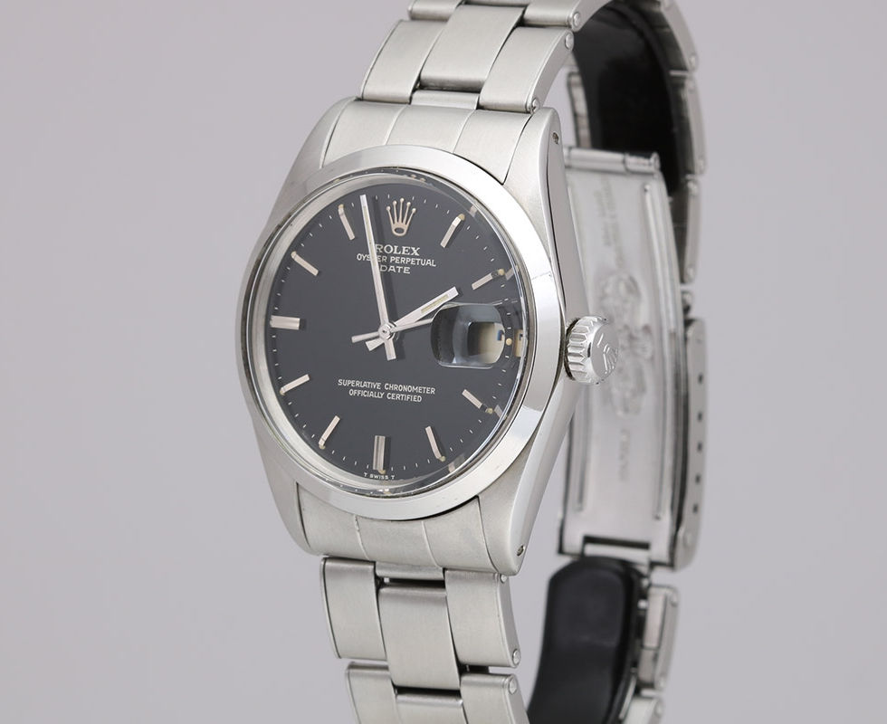 1967 Rolex Date Stainless Steel Wrist Watch Ref. 1500