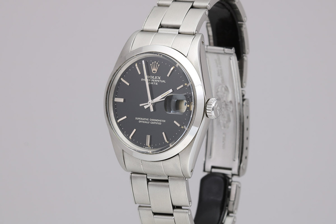1967 Rolex Date Stainless Steel Wrist Watch Ref. 1500