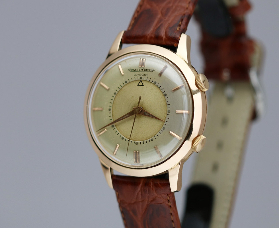 1964 Jaeger LeCoultre Pink Gold Memovox Wrist Watch