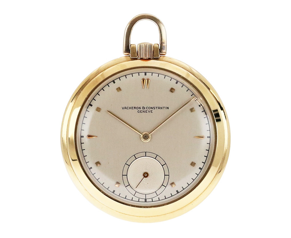 1950's Vacheron & Constantin 46mm 18K Gold Pocket Watch
