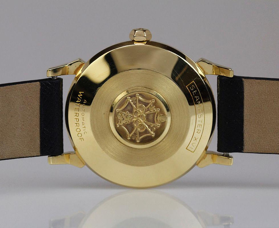 Case Back Of Gold 1956 Omega Seamaster XVI Commemorative Series Ref. 2850 SC