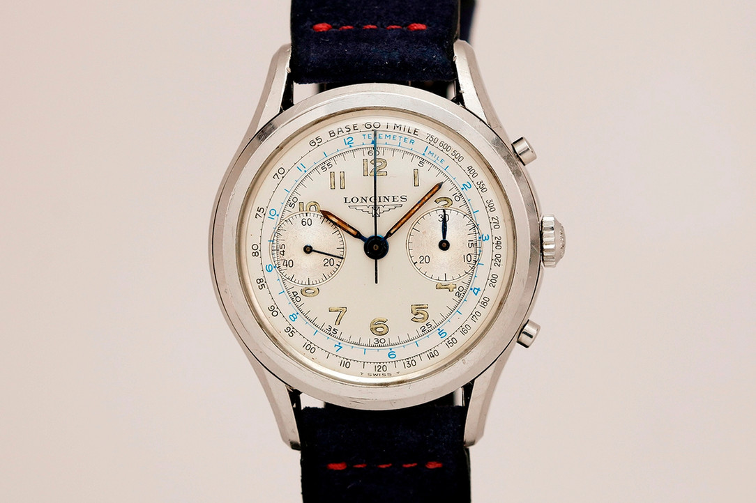 1960's Longines Stainless Steel Chronograph Cal. 30CH Wrist Watch Ref. 6592-5
