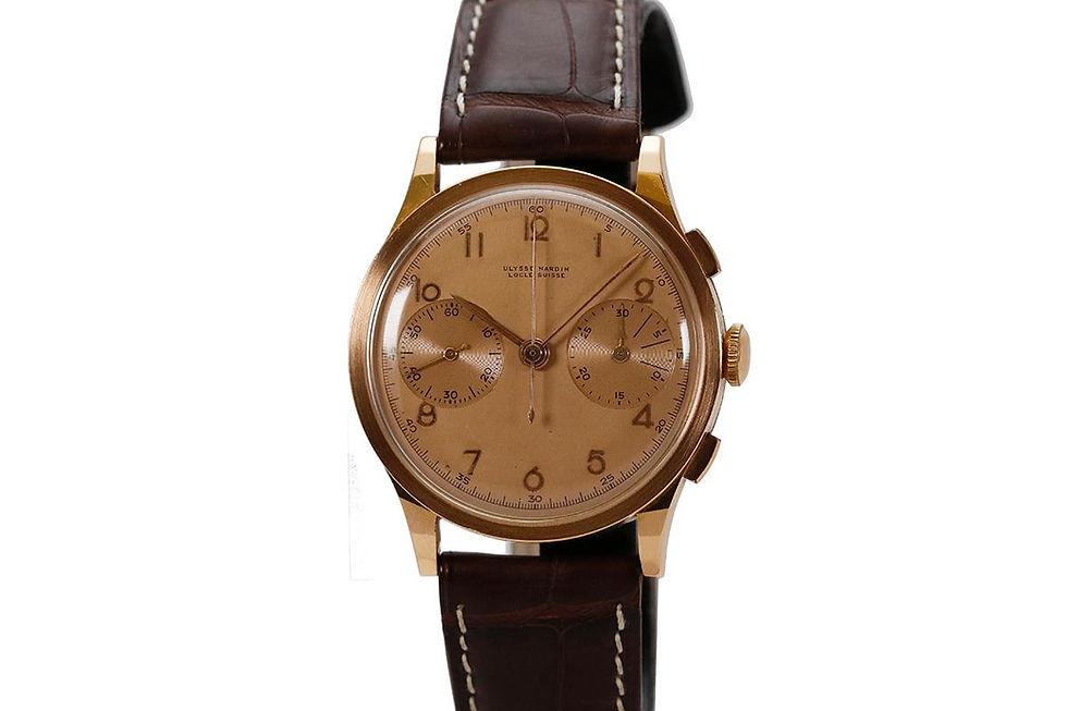 1940's Rose Gold Ulysse Nardin Chronograph