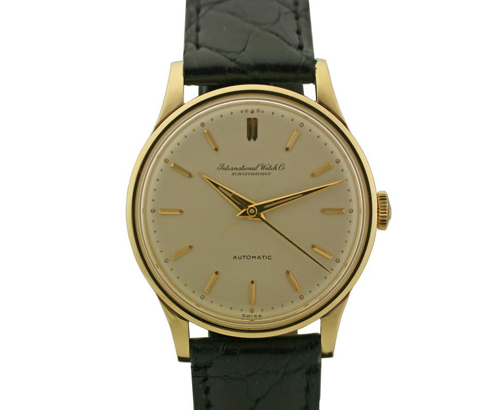 1950's International Watch Company Vintage Gold Dress Watch