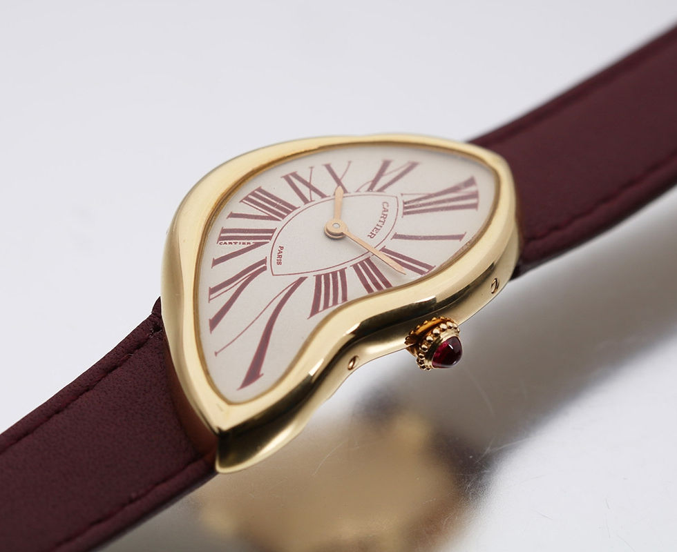1994 Cartier Crash Pink Gold Limited Edition Wrist Watch Of 40 Pieces For The Hong Kong Market
