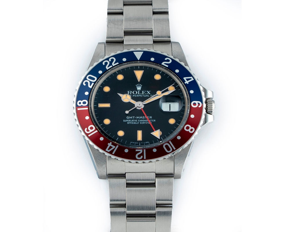1986 Rolex GMT Master Wrist Watch Ref. 16750