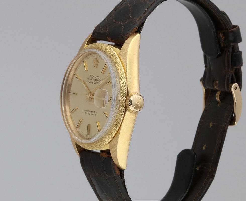 1970 Rolex Datejust Gold Wrist Watch Ref. 1611