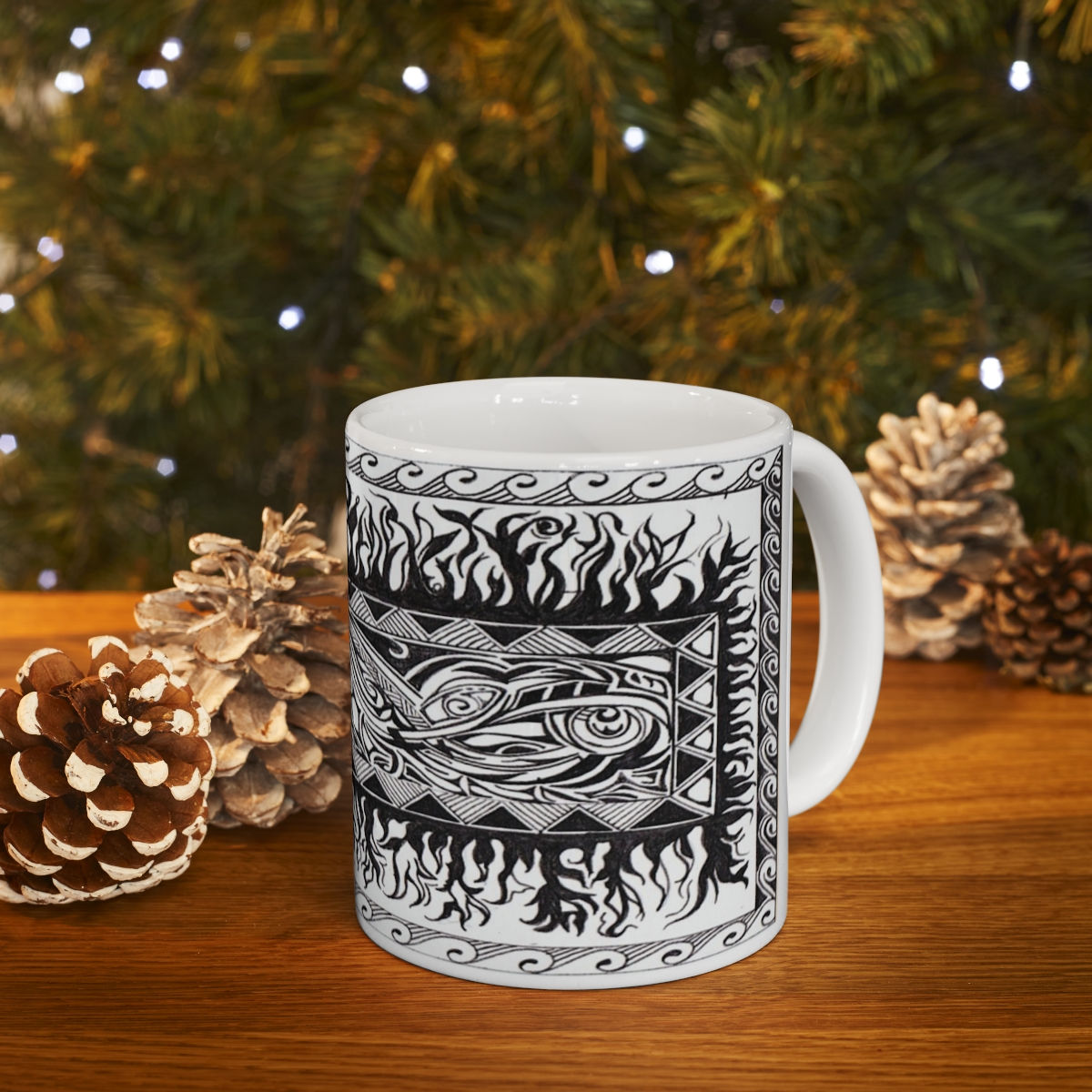 Ceramic Mug 11oz | Tribal Patterns