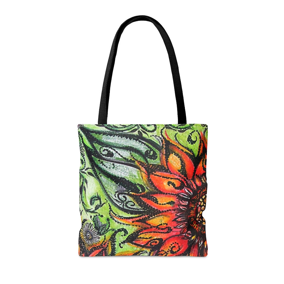 Thumbnail: Bag | Tote | Satchel - Orange Sunflowers