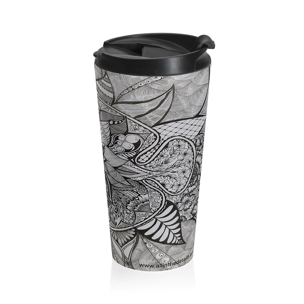 Thumbnail: Tumbler Mug Stainless Steel 15oz | Tropical Fish