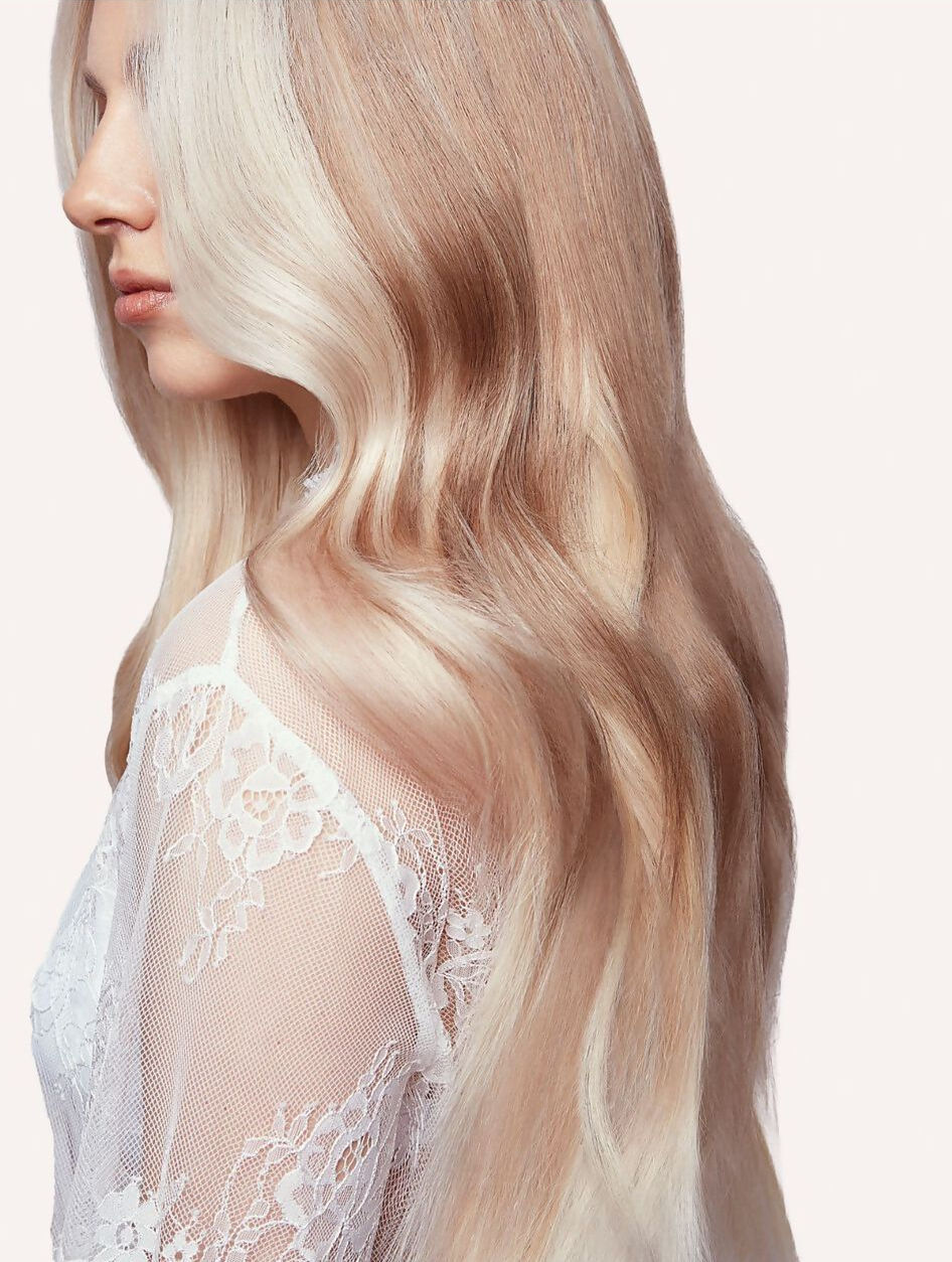 Long blonde hair