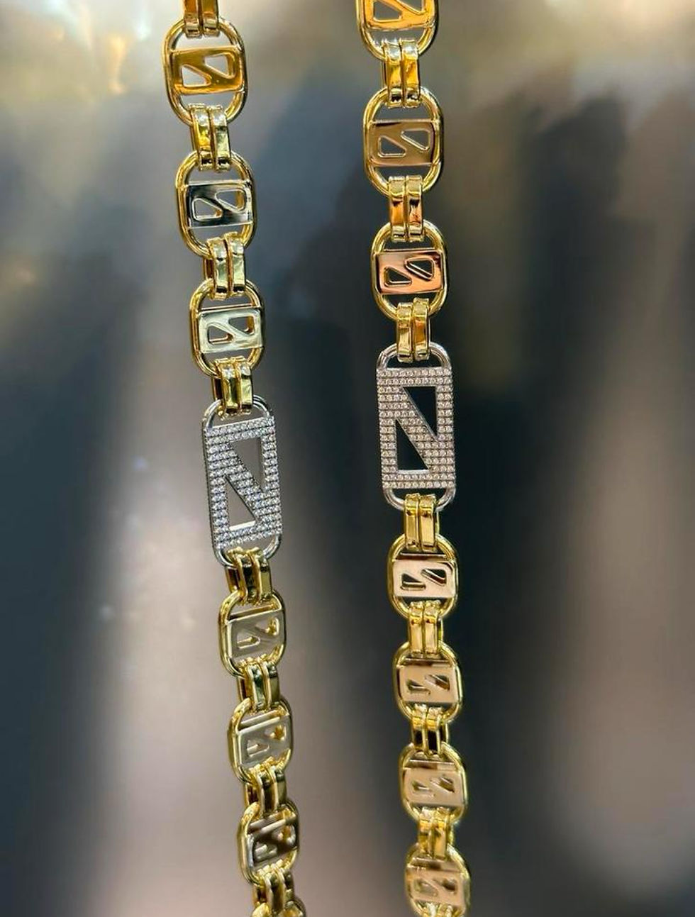 Thumbnail: 18KT Goud - 91.96 Gram - PLATTE MAGNUM - Ketting