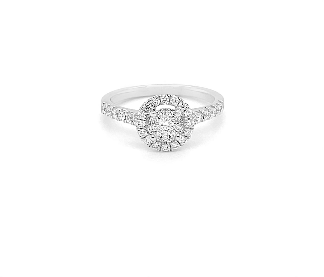HALO PAVÉ DIAMOND RING